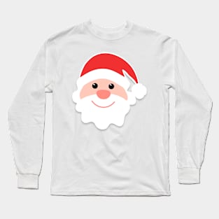 Happy Santa Claus Pattern Long Sleeve T-Shirt